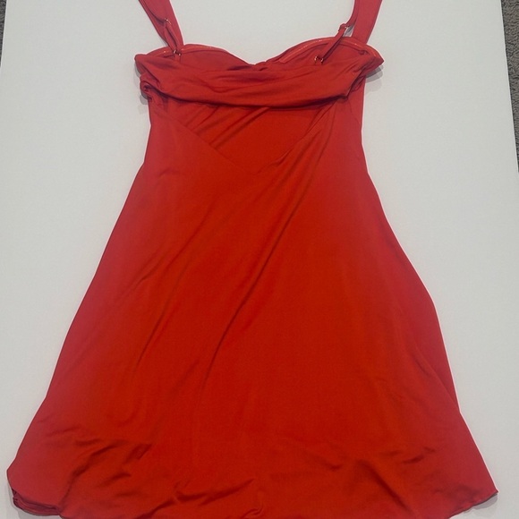Oh Polly Rafaela Draped A-Line Mini Dress Size 4 - Picture 9 of 10